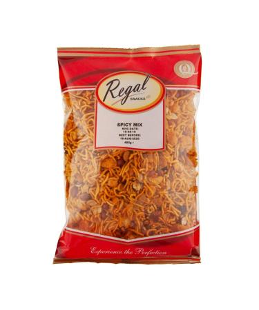 Regal Bakery Spicy Mix 400gm - Indian Snacks - Spicy Mix Snack - Fresh & Crunchy - Snacks On The Go - Snacks Mix | Savouries Mix - Savoury Snack |