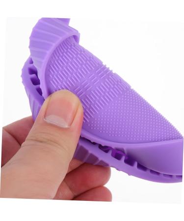 DRESSOOS Makeup Brush Cleaning Pad Gloves for Cleaning Beauty Brush Cleaning Bowl Cleaning Tools Cosmetic Limpiador De Brochas De Maquillaje Makeup Tools Cleaner Silica Gel Foldable Purple 12x9cm Purple - Buy Online on GoSupps.com