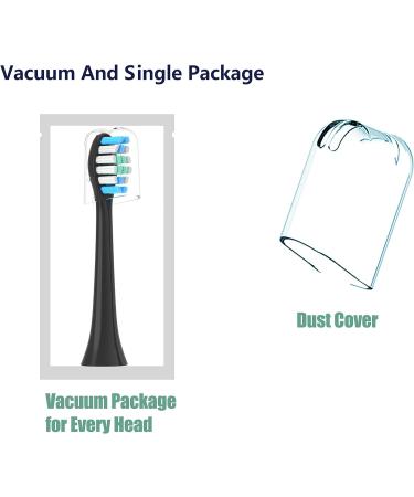 Gypoirul Toothbrush Replacement Heads - 10 Pack Compatible with Philips Sonicare, Sonic Toothbrush Heads in Black - Buy Online on GoSupps.com