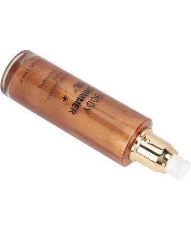 Body Highlighter Oil Moisturizing the Skin 100 Ml Quickly Absorbing Face Body Highlighter for Cheeks Clavicle Shoulder (Golden Bronze) - Buy Online on GoSupps.com