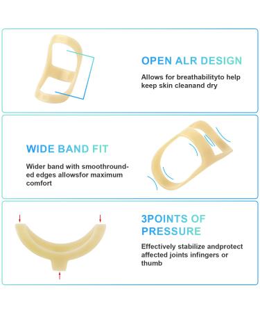 AIEX 5pcs Oval Finger Splint Set for Trigger Finger Support - Thumb, Middle, Pinky, Ring Finger Brace (3-7 Sizes) - Buy Online on GoSupps.com