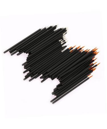 Ipetboom 100pcs Makeup Brush Lipstick Kit Eyeliner Liquid Eye Shadow Makeup Tools Disposable 10X0.5X0.5cm White