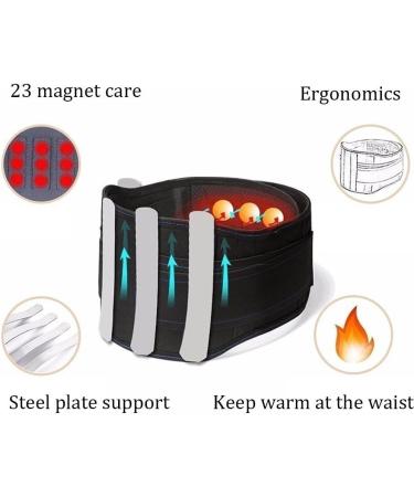 Hexeh Adjustable Lumbar Support Belt for Men & Women | Pain Relief for Lower Back | Size L - Buy Online on GoSupps.com