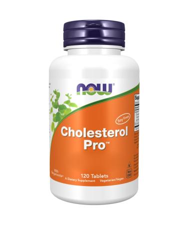 Now foods cholestrol pro with bergamot and phytosterols 120 vegan tablets laboratory tests vegetarian soybreis gluten -free without genetic engineering