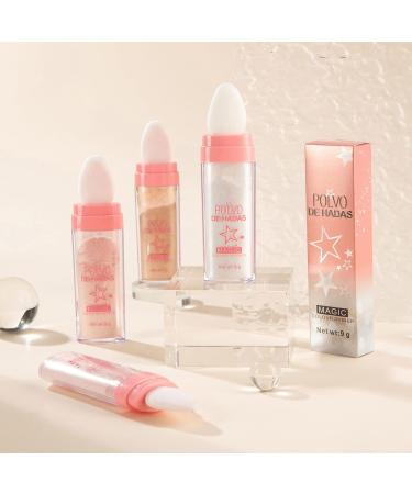 3 Pack Fairy Patting Powder Highlighter Stick - White Moonbeam, Fairy Pink, Golden Brown - Buy Online on GoSupps.com