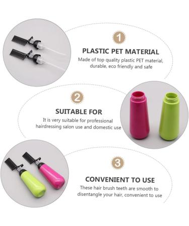 VALICLUD 3 Pi ces Lot de Flacons Applicateurs pour Coloration Capillaire Plastique Pet avec Peigne Doseur Ergonomique pour Usage Salon et Domicile - Buy Online on GoSupps.com