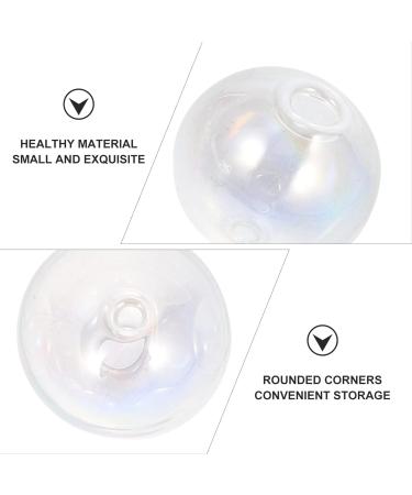 Shop Heallily Mini Glass Ball Bottles - 5 Pack | DIY Jewelry Pendant | 4 Sizes | Transparent 1.4x1.4cm for Earrings & Necklaces - Buy Online on GoSupps.com