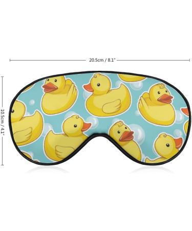 Yellow Duck Bubble Sleep Mask Eye Cover - Adjustable Strap, Lightweight Blindfold for Nighttime, Travel, Napping - Men, Women - Buy Online on GoSupps.com