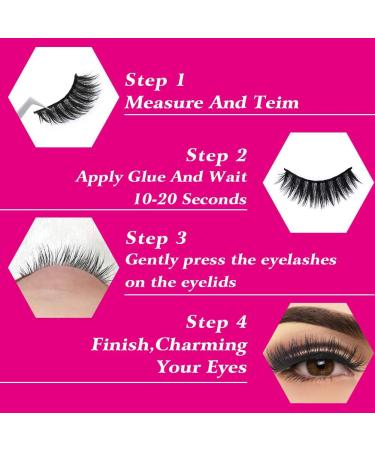 False Eyelashes 3D Faux Mink Fake Eyelashes Handmade by FADVAN Dramatic Thick Crossed Cluster False Eyelashes (5 Pairs) - Buy Online on GoSupps.com