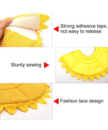 SLSON Cat Recovery Collar - Adjustable Soft Pet Cone for Cats and Puppies - Protective Cotton Cone in Yellow - Buy Online on GoSupps.com