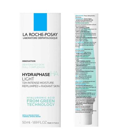 La Roche-Posay HydraphaseHA Light Face Moisturizer 50ml - Hyaluronic Acid, 72HR Hydration, Oil-Free & Non-Comedogenic - Buy Online on GoSupps.com