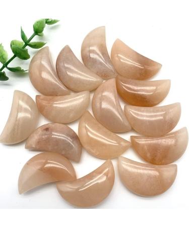 Natural Crystal Natural Pink Urine Crystals Stone Carved Moon Shaped Smooth Stone Crystals Room Decoration Natural Luster - Buy Online on GoSupps.com