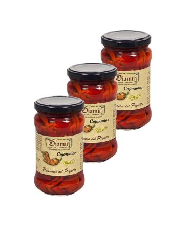 Lot of 3x Grilled peppers/piquillo - 290g jar