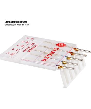 SINGER Titanium Universal Ball Point Machine Needles for Knit Fabric - Assorted Sizes (5-Count) | Original Version - Buy Online on GoSupps.com