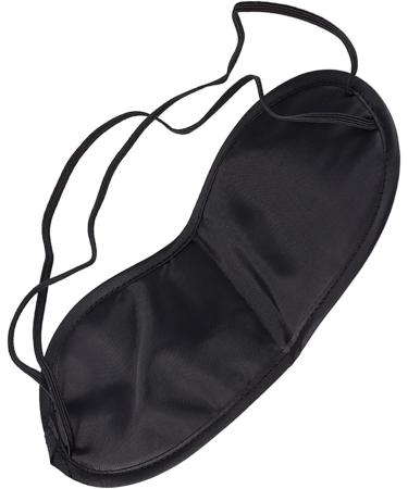 Black Eye Cover for Restful Sleep and Str - Traveling - Eye Mask Eye Shade Nap Cover Travel Office Sleeping Rest Aid Cover Blindfold Eye Patch - Buy Online on GoSupps.com