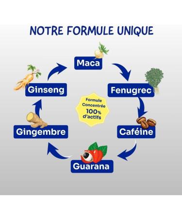 KEEPING Ginseng Maca Powerful Stimulant For Active Men - 100% Natural - Male and Sports Performance - High Dosed Formula - 30 Capsules - Ginger Guarana Fenugreek - Buy Online on GoSupps.com