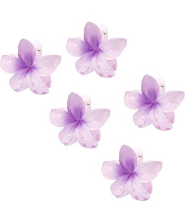 Flower Hair Clips | Floral Hair Clips | Fashion Hair Clips Plumeria Hair Clips 5 Flower Hair Clips Plumeria Hair Clip Plumeria Hair Barrettes P Purple - Buy Online on GoSupps.com