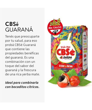  Qumir Pack of Yerba Mate Cbse Fruits de la For t (Fruits del Bosque) of 500 g + Cbse Guarana of 500 g - 2 units - Total 1 kg of Yerba Mate - Buy Online on GoSupps.com