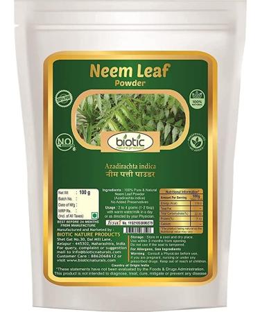 Biotic Natural Neem Karela Gurmar Belpatra and Jamun Seed Powder for Diabetes - 500g (100gms Each) - Buy Online on GoSupps.com