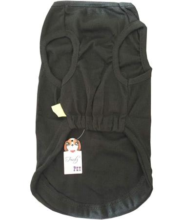 Rdc Pet Clothes Dog T-Shirt Love Me Cotton Tank Top - Black XXS - Buy Online on GoSupps.com