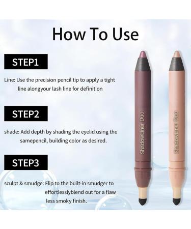 Duo d'Ombres Paupi res Hautement Pigment es Crayon Paupi res Waterproof et Anti-Bouteille Crayon Mat Look Naturel - Buy Online on GoSupps.com