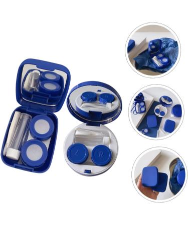 Homsfou 4-Piece Colored Contact Lenses Set | Mirror Container & Plastic Holder Case | Stylish & Convenient Accessory for Safe Lens Storage - Buy Online on GoSupps.com