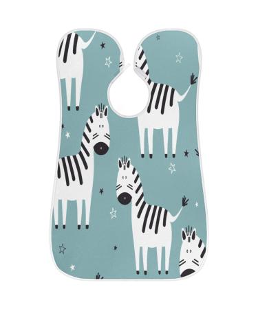 Zebra Star Beard Bib Apron | Non-Stick Waterproof Hair Catcher for Men | Perfect Grooming Gift with Suction Cups - Buy Online on GoSupps.com