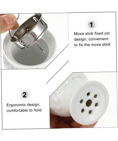 CliSpeed 2 STK Moxa Stick Holder - Smoke-Free Moxibustion Canister with Double Layer Ceramic | International Shipping - Buy Online on GoSupps.com