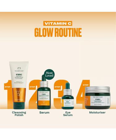 Vitamin C Daily Glow Cleansing Polish - 100 ML | Brighten Dull Skin Remove Dead Skin Cells | The Body Shop - International Shipping Available - Buy Online on GoSupps.com