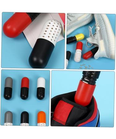 SOLUSTRE 2pcs Shoes Deodorant Capsules - Natural Odor Eliminator for Sneakers Wardrobe & Nursery - Zeolite Freshener & Dehumidifier - Buy Online on GoSupps.com