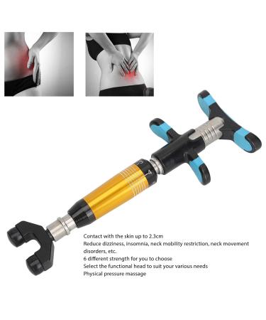 Six-Stage Manual Orthopedic Pistol with 4 Heads | Chiropractic Massage Tool for Joint Pain Relief - Buy Online on GoSupps.com