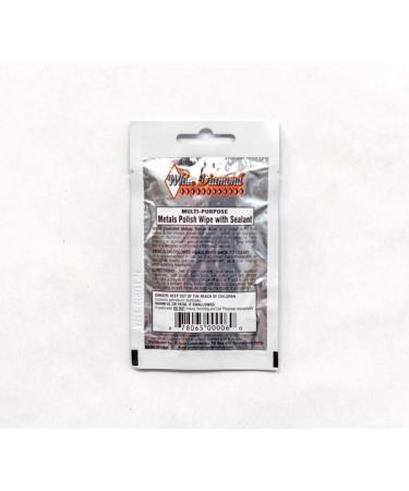 White Diamond Metal Polish Wipes (12 Pack) - All-in-One Cleaner & Polisher for Aluminum Brass & Chrome - Long Lasting Sealant - Buy Online on GoSupps.com