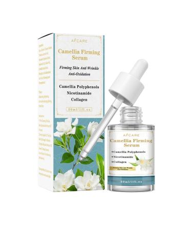 Camellia Japonica Hydrating Serum for Face Anti-Aging Wrinkle-Reducing Facial Treatment with Hyaluronic Acid Vegan & Cruelty-Free 1 Fl Oz Camellia Flower