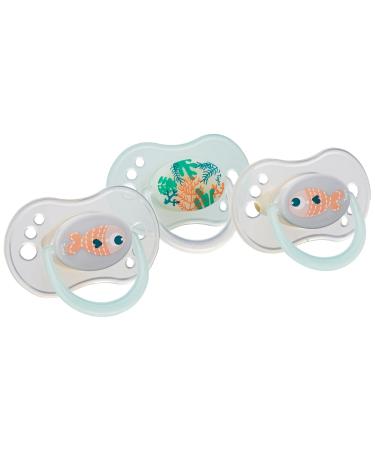 Buy Tigex Reversible Teat (6-18 Months) - BPA-Free Latex Lollipop Day/Night - Fish Design - 3 Pack for International Shipping - Buy Online on GoSupps.com