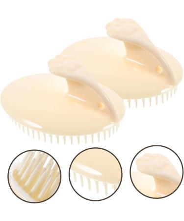 Orfofe Silicone Shampoo Brush & Scalp Massage Device - 2-Piece Set for Hair Care & Relaxation - Buy Online on GoSupps.com