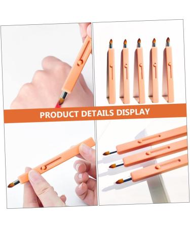 MAGICLULU 1pc Retractable Lip Brush Lip Applicator Retractable Lipstick Brush Portable Eye Shadow Flat Concealer Brush Eyeshadow Major Travel Plastic Smudge Stick - Buy Online on GoSupps.com