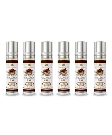 Al-Rehab Choco Musk Concentrated Perfume Rollerball for Unisex 0.2 Ounce (Pack of 6) 0.2 Fl Oz (Pack of 6)