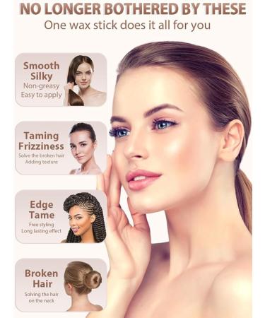 AnWoor Hair Wax Stick for Flyaways Smoothing Pomade & Hair Bun Maker for Kids Women & Girls (2.7 oz) - Yellow - Shop Internationally - Buy Online on GoSupps.com