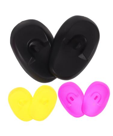minkissy 3 Pairs Ear Shower Caps Ear Caps for Hair Dye Ear Cover Ear Protectors Hair Dye Earmuffs Ear Water Protection