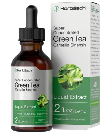Green Tea Extract | 2 fl oz | Super Concentrated Liquid Supplement | Alcohol Free, Vegetarian, Non-GMO, Gluten Free | by Horbaach - Buy Online on GoSupps.com