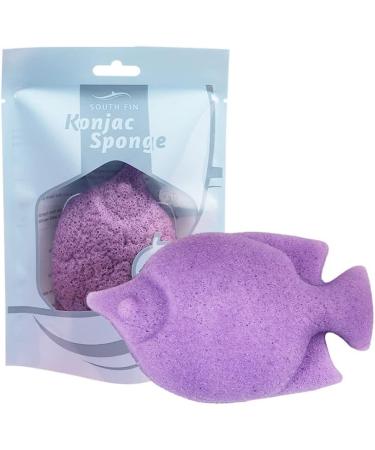 Fish Shape Wash Face Flutter Natural Face Body Care Sponges Dry for Home Gift(purple) - Buy Online on GoSupps.com