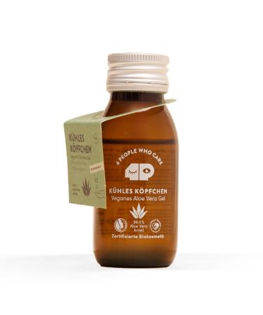 4peoplewhocare aloe vera gel bio - 99.6% vegan care for face hair and body after sun gel certified natural cosmetics (50ml) 50 ml (1 Pack)