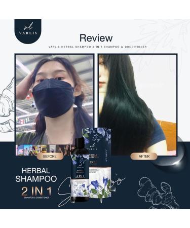 Varlis Herbal 2-in-1 Shampoo & Conditioner - Butterfly Pea & Ginger | Nourish & Smooth Hair | Beautygoodshop | Free Beauty Gifts - Buy Online on GoSupps.com