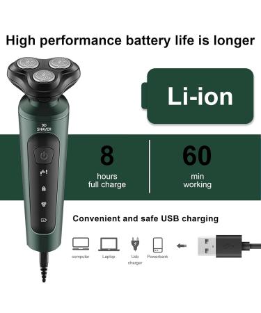 Buy Mens 9D Electric Razor | Rechargeable Wet Dry Shaver & Beard Trimmer with LED Display - Buy Online on GoSupps.com