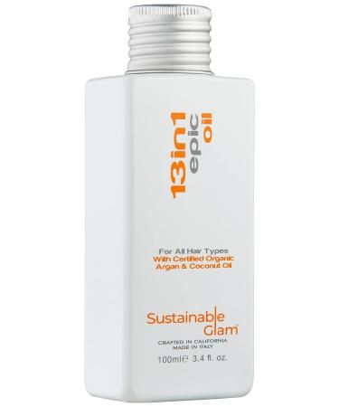Sustainable Glam 13in1 Epic Hair Oil with Argan & Coconut Oil - Vegan, Sulfate & Paraben-Free - Buy Online on GoSupps.com