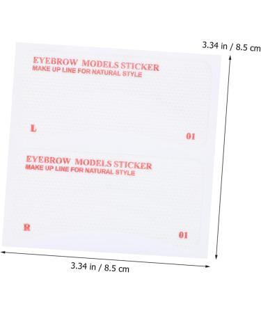 Balacoo 72pcs Eyebrow Stickers Girls Suit Brow Shaping Stencils Beauty Salon Supplies Miss Disposable Ruler - Buy Online on GoSupps.com