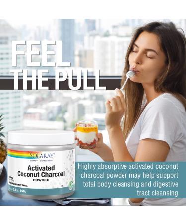Buy Solaray Activated Coconut Charcoal Powder 500 mg - 5.3 oz (150 g) for Detox & Digestive Health - Buy Online on GoSupps.com