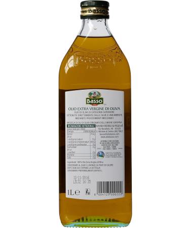  Italian Gourmet E.R. Basso Olio Extra vergine di oliva 100% Italian virgin olive oil cold pressed 1 l + Polpa Italian Gourmet 400 g - Buy Online on GoSupps.com