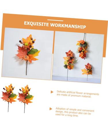 Zerodeko 10 Pcs Faux Maple Squash Autumn Faux Plant Plants Decor Maple Leaf Bouquet Artificial Fall Picks Fall Maple Leaf Halloween Decoration Halloween Party Silk Flower Household Leaves Orangex5pcs 22x22cmx5pcs - Buy Online on GoSupps.com