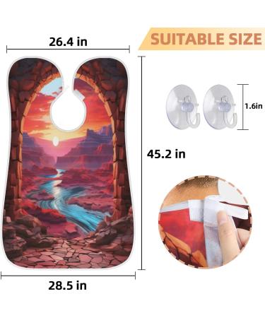 Buy Landscape Sunset Beard Bib Apron - Best Hair Catcher for Men | Father's Day & Christmas Gift for Dad & Husband - Buy Online on GoSupps.com